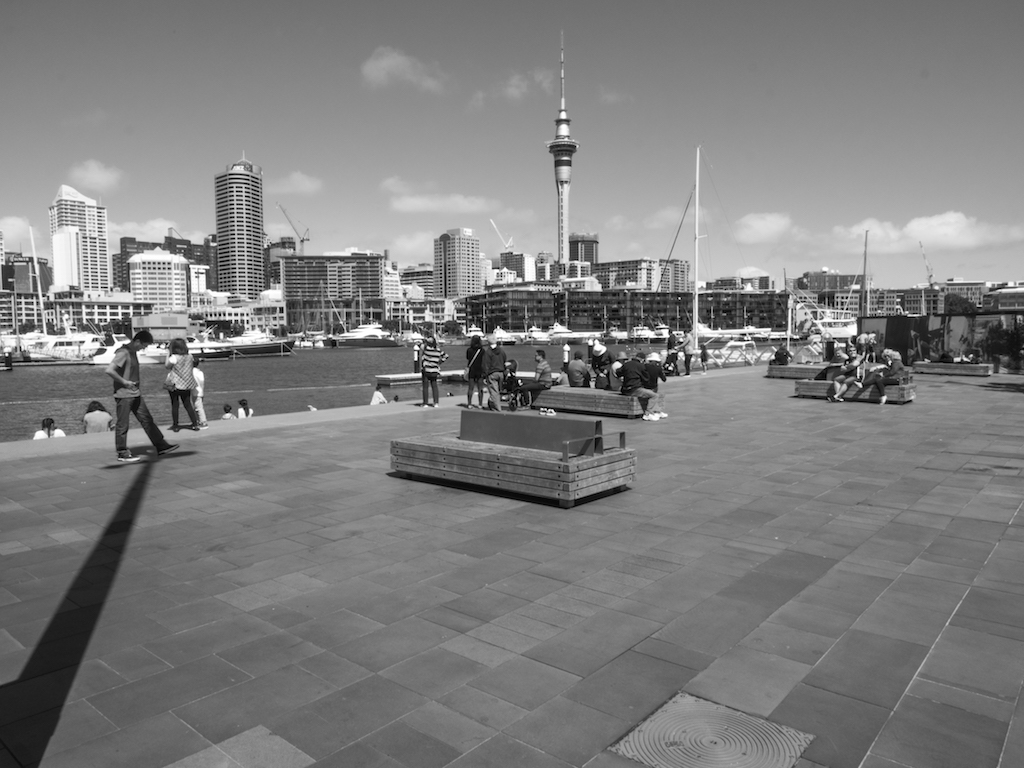 Viaduct Harbour - Black -White - Street Photography - Auckland