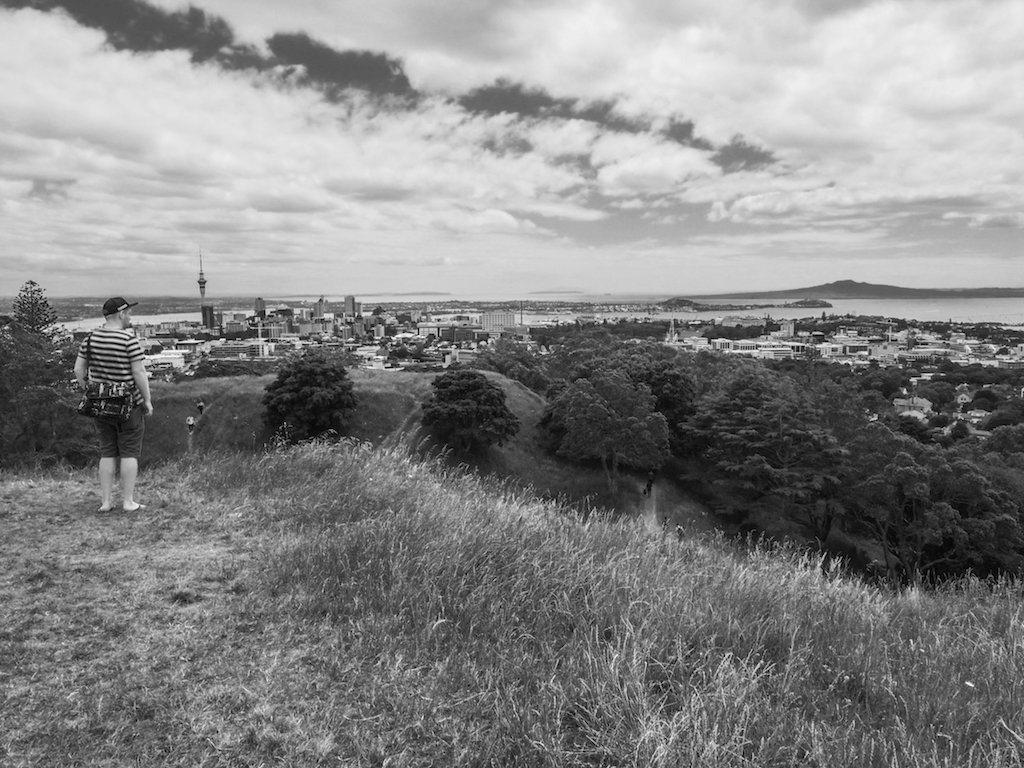 Mt Eden Skyline - Black & White