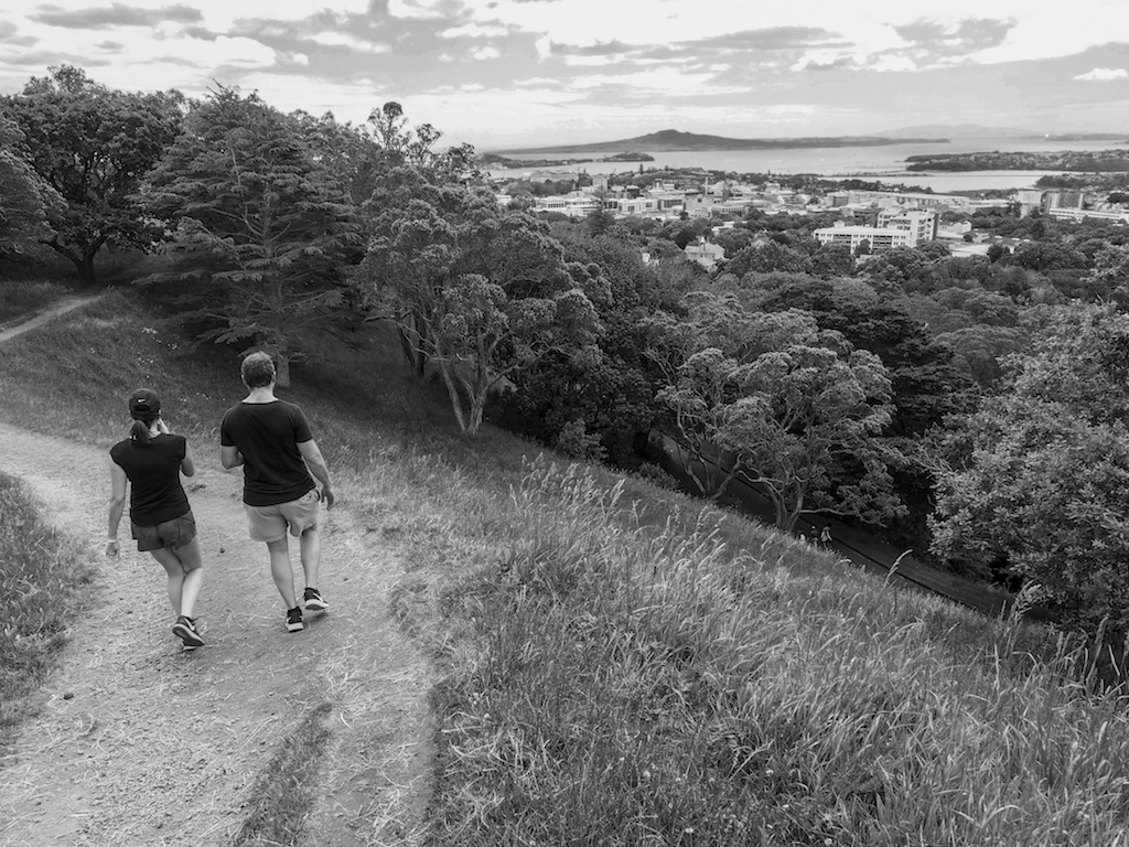 Mt Eden View - Black & White - Street Photography Auckland