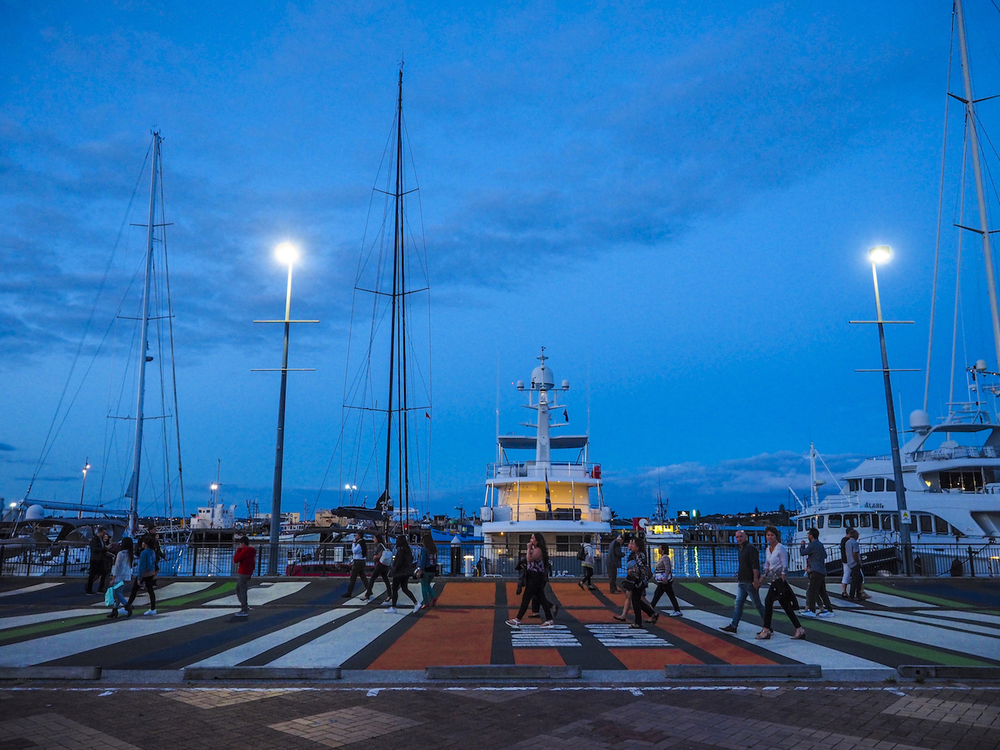 Viaduct Harbour at Night - Street Photography Auckland
