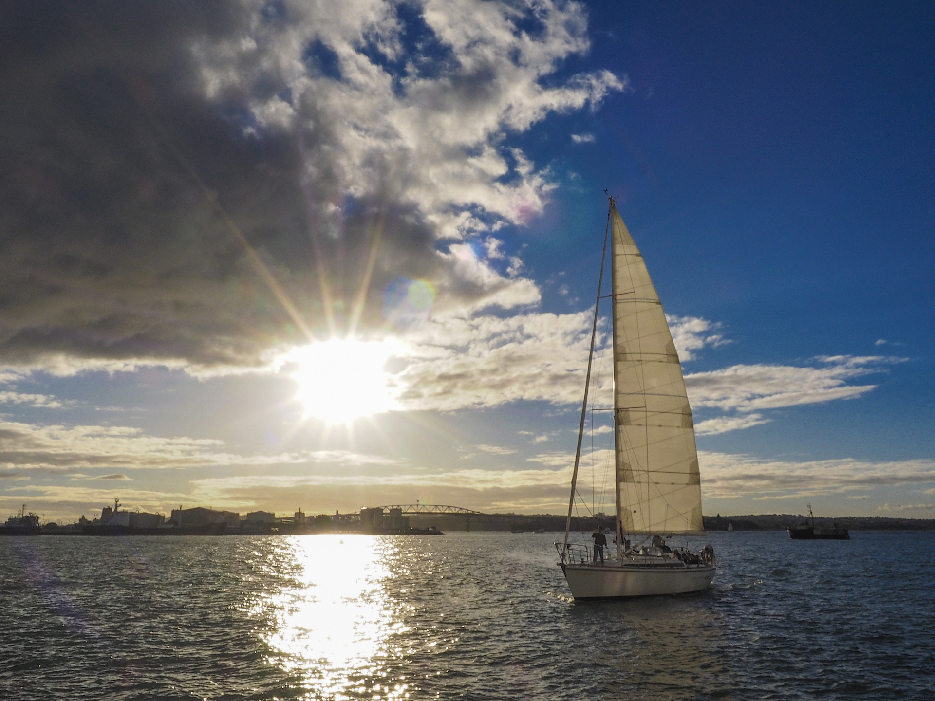 Sunset Sailing in Auckland Harbour