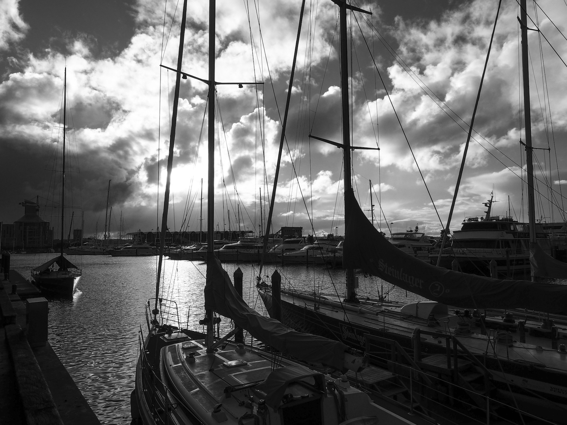 Boats & Clouds Viaduct Harbour Street Photography