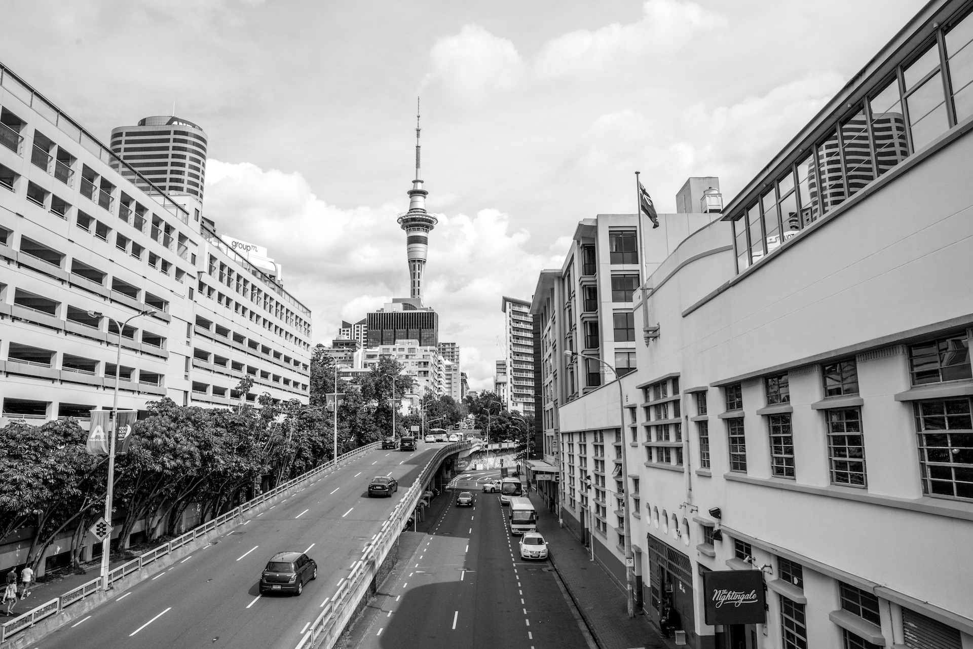 Auckland Sky Tower - Street Photography