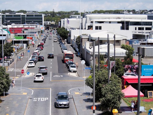 Auckland Wynyard Quarter Traffic