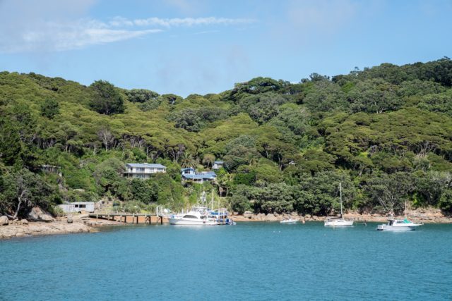 Arriving at Aotea Great Barrier Island Coast Line