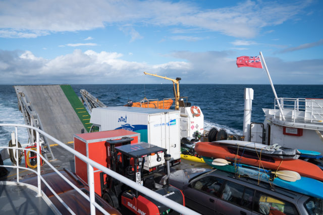 Back of the Sealink Ferry to Aotea Great Barrier Island