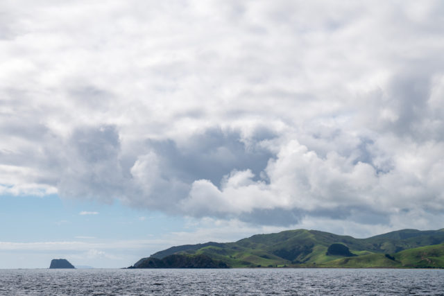 Coromandel Coast Line from On Sealink Ferry to Aotea Great Barrier Island Ferry