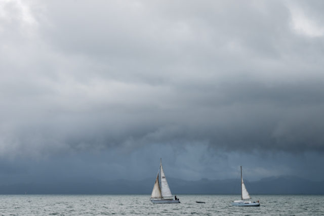 Sailing Boats on way to Aotea Great Barrier Island