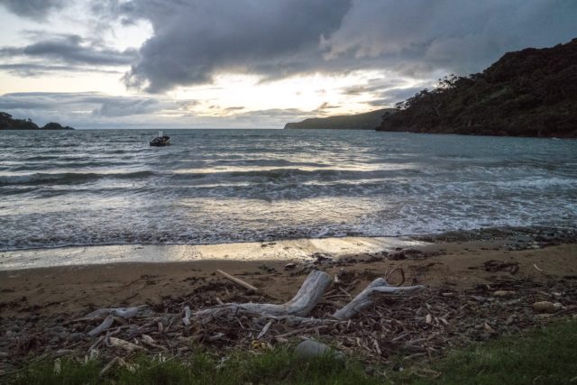 Mulberry Grove Beach Sunset at Great Barrier Island, Aotea