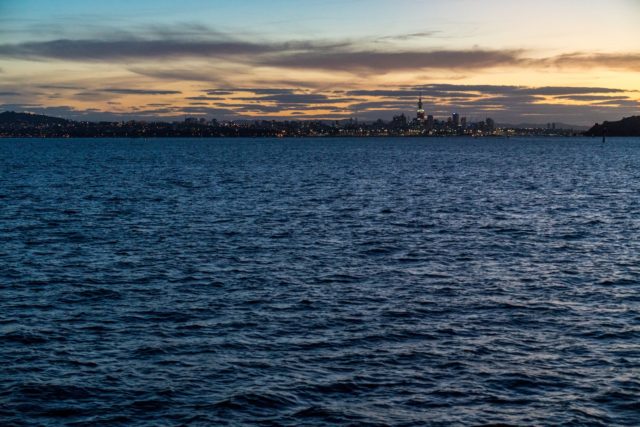Arriving in Auckland with Sealink Ferry from Great Barrier Island, Aotea