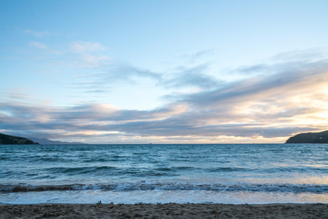 Tryphena Beach Sunset at Aotea Great Barrier Island