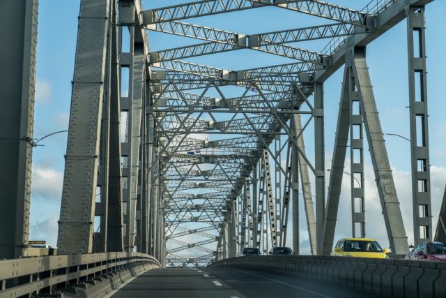 Crossing Auckland Harbour Bridge - Street Photography