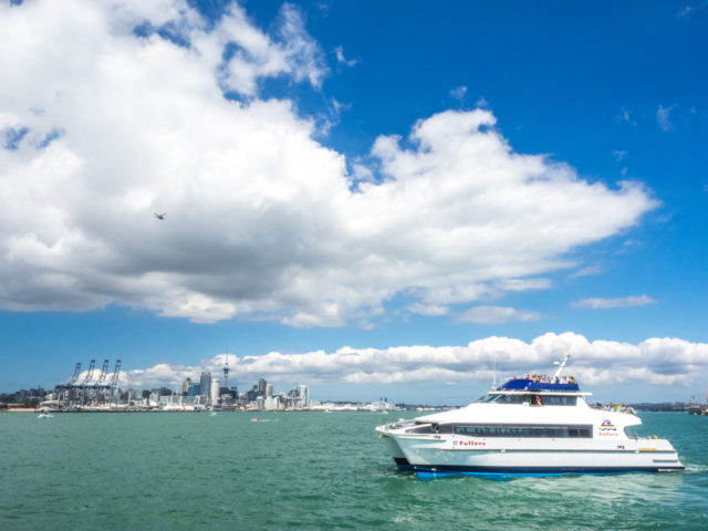 Auckland Harbour Ferry Leaving