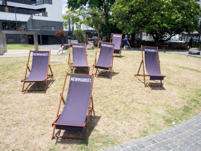 Newmarket Lumsden green Chairs - Street Photography Auckland