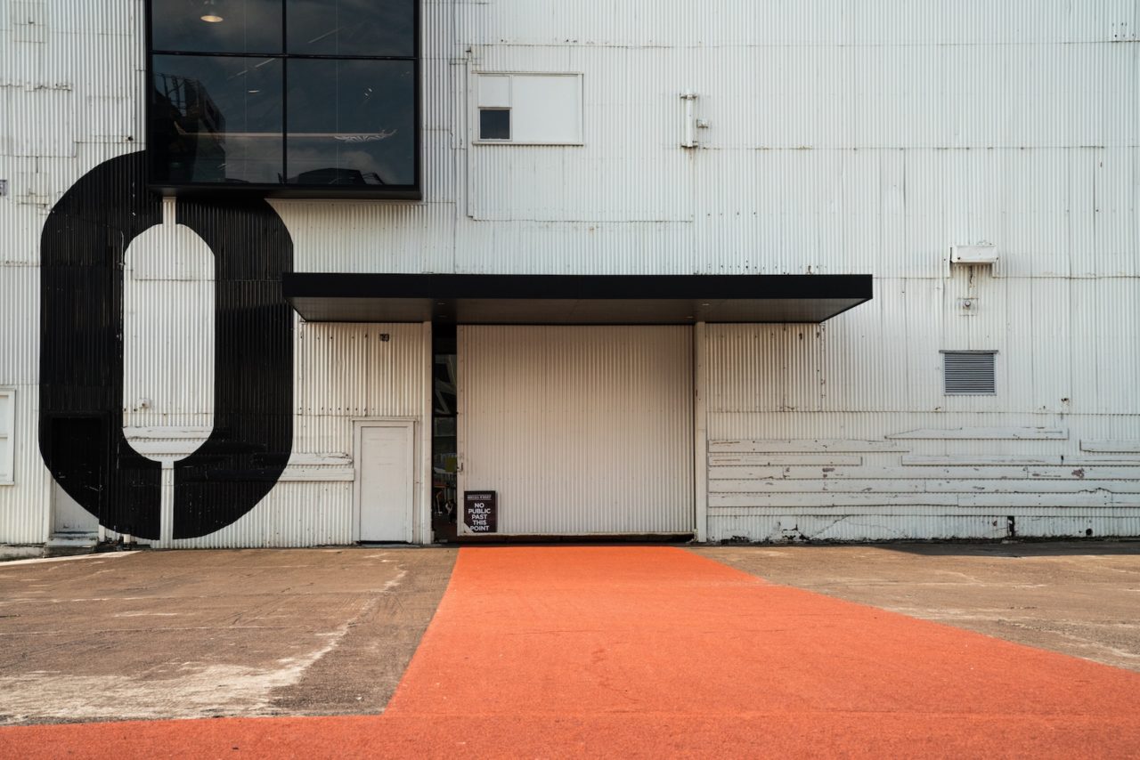 Red Concrete at Queens Wharf Shed 10 - Street Photography Auckland