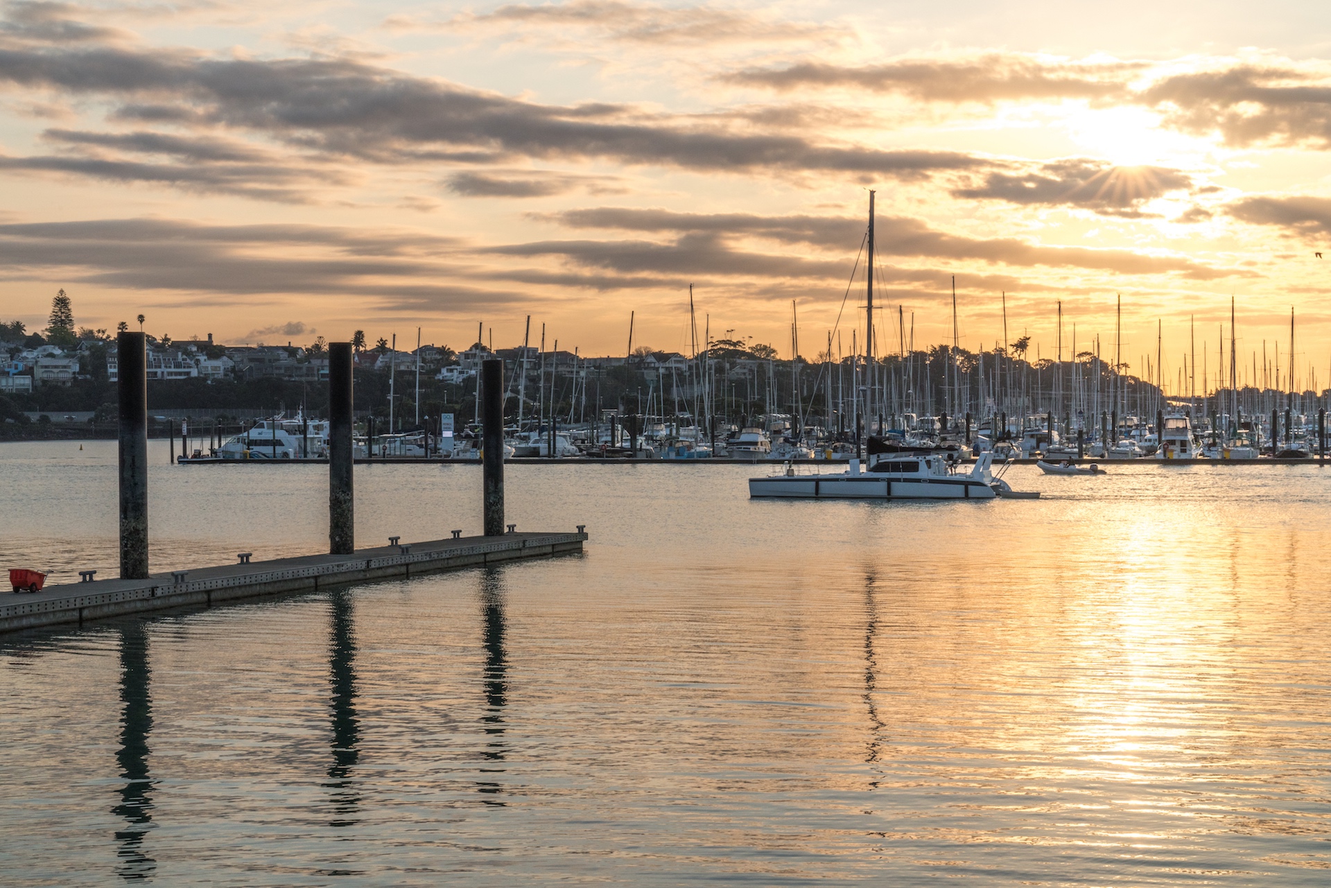 Silo Park Marina Sunset - Street Photography Auckland
