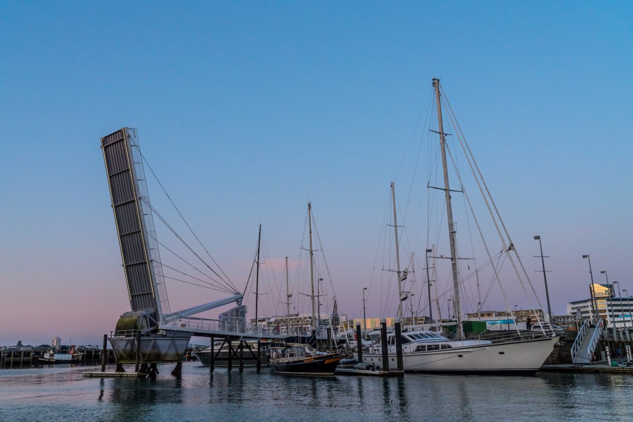Viaduct Harbour Bridge Open - Street Photography Auckland