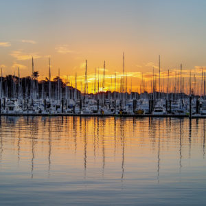 Auckland Westhaven Marina Sunset - Aucklife Framed Photo Print