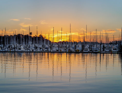 Auckland Westhaven Marina Sunset - Aucklife Framed Photo Print