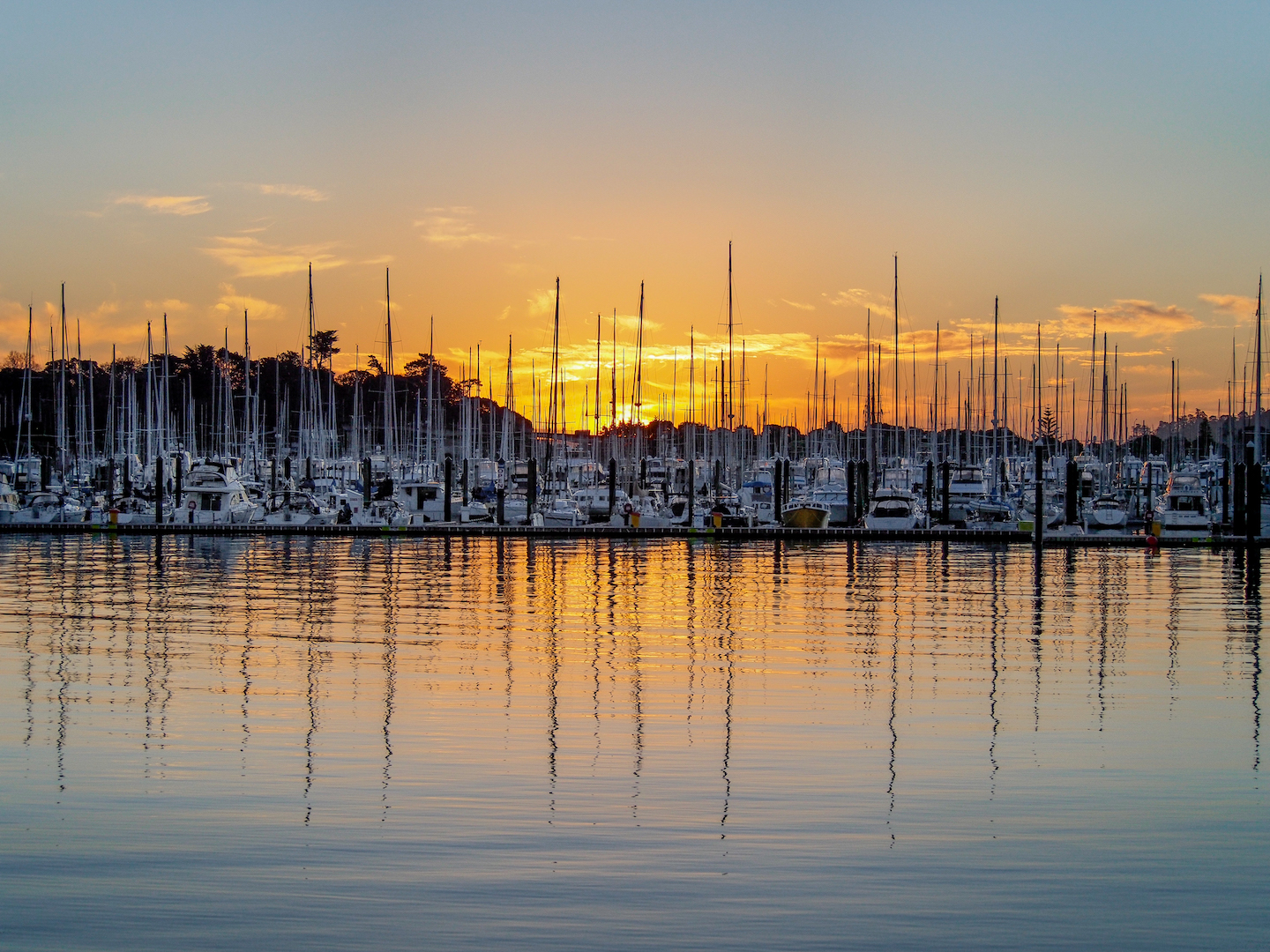 Auckland Westhaven Marina Sunset - Aucklife Framed Photo Print
